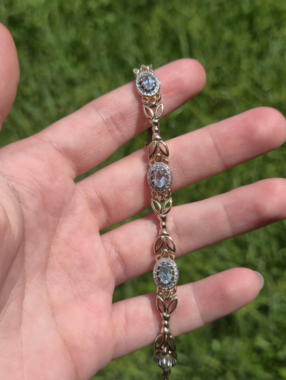 Blue Topaz tennis bracelet - Women Jewelry